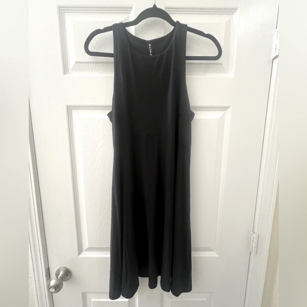 Athleta Black Midi Dress - Santorini